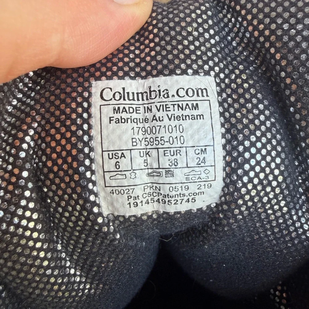 Columbia Bugaboot Celsius Waterproof 400g Insulated Snow Boots Black Youth 6